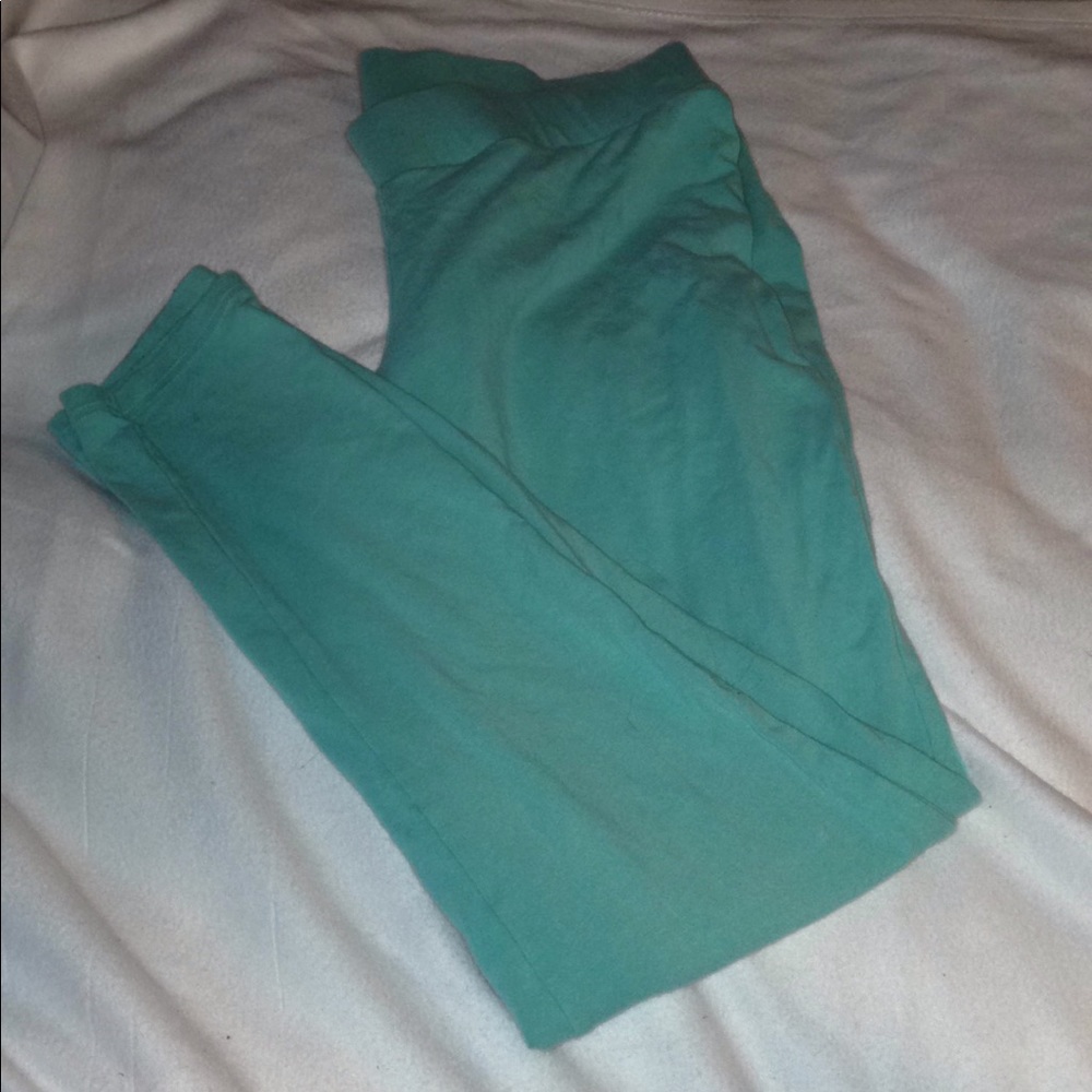 Sea Foam Green Leggings Sized Torrid 1